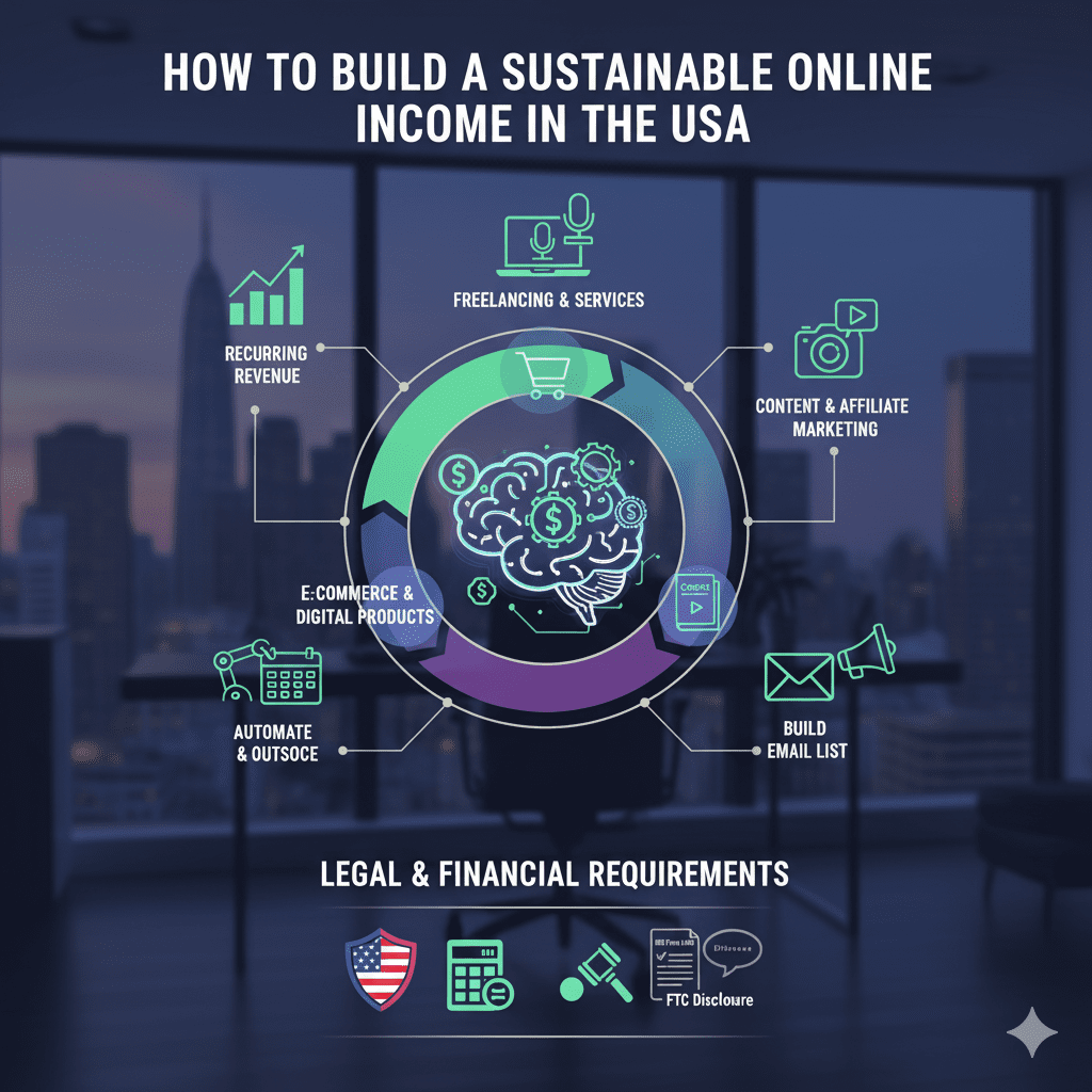 How to Build a Sustainable Online Income in the USA